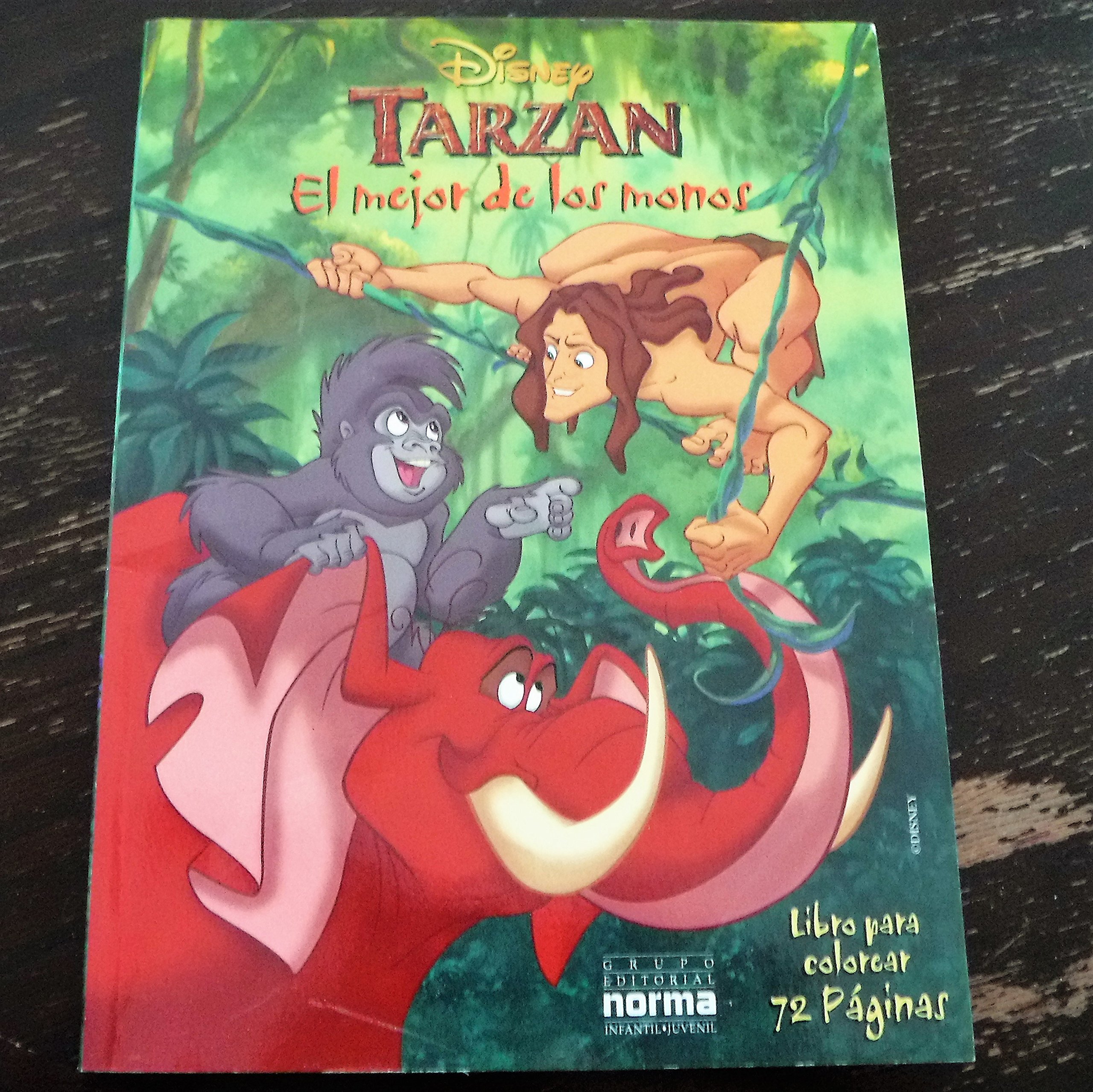 Libro: Disney Tarzan El Mejor de los Monos - Libro para colorear 72 páginas por Disney Studios