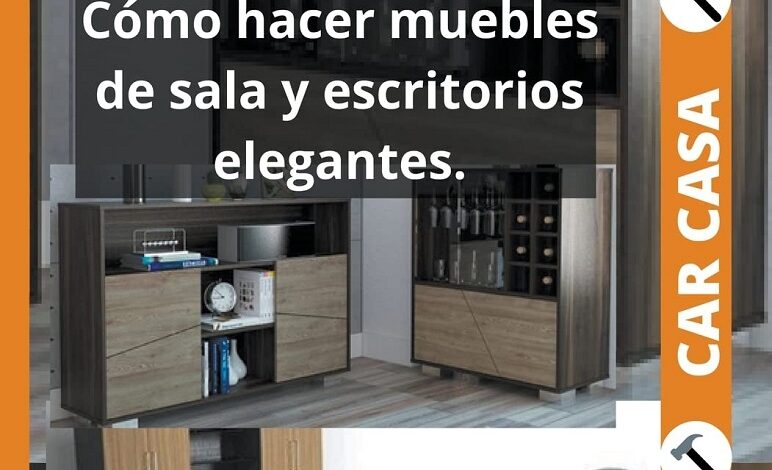 Libro Carpintería en casa 12 - Cómo hacer muebles de sala y escritorios elegantes por Danys Galicia