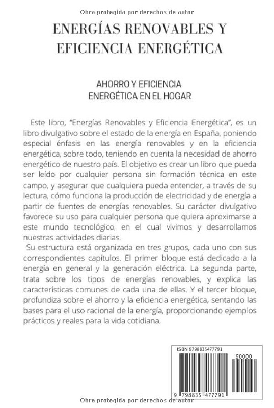 Libro Energías renovables y eficiencia energética - Ahorro y eficiencia energética en el hogar por Albert Pons