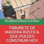 Libro taburete de Madera Rústica Que Puedes Construir Hoy - Hazlo tú mismo por Phil Epifano