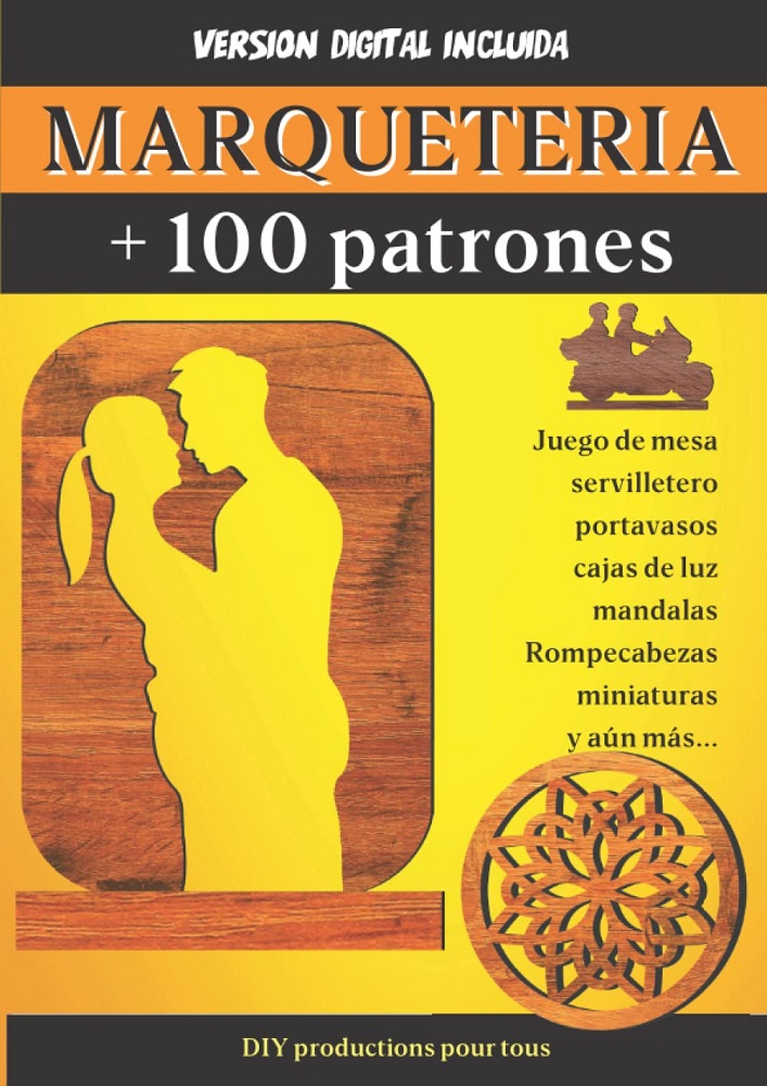 libro MARQUETERIA + 100 Patrones por DIY productions pour tous